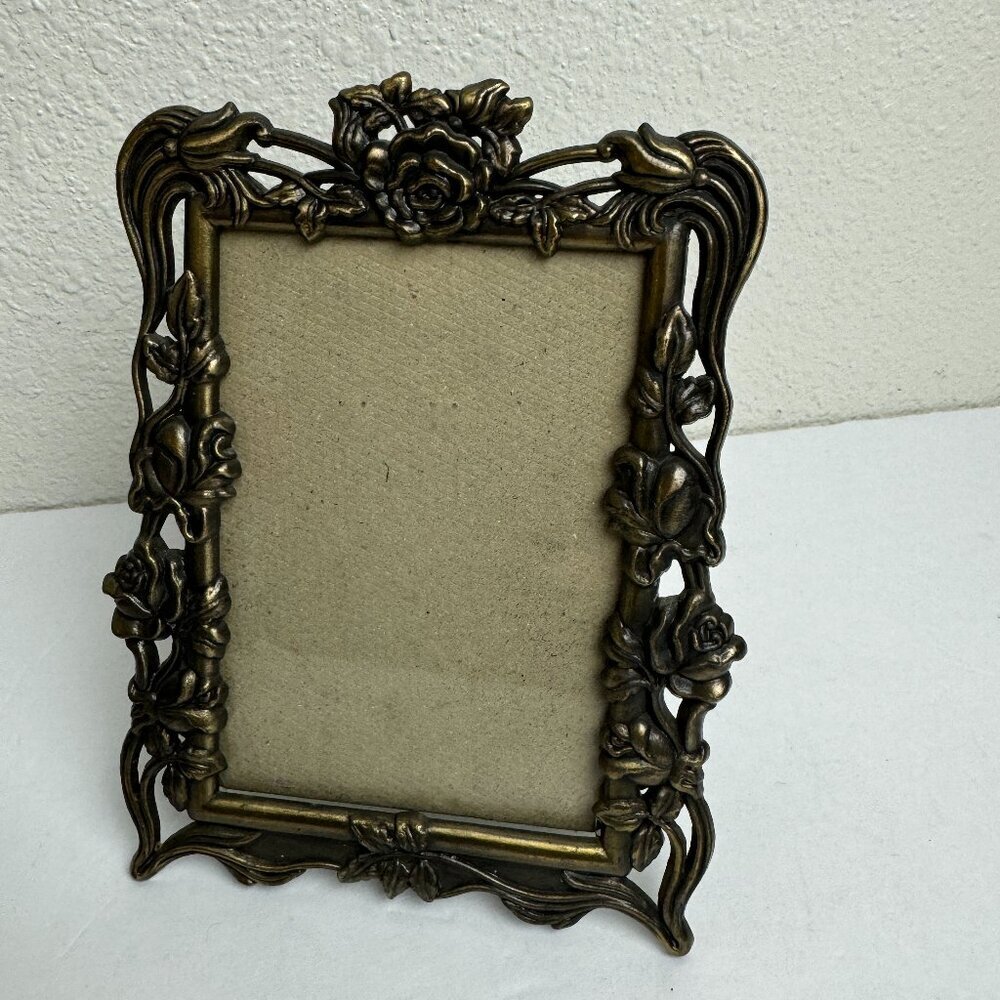 Vintage The Weston Gallery Brass  Ornate Picture Frame ART NOUVEAU